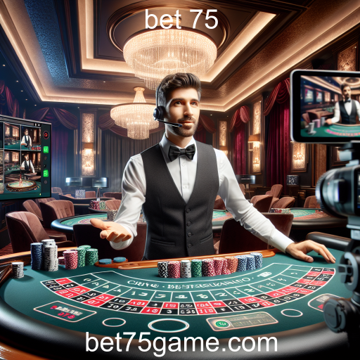Experimente a Emoção do Cassino Ao Vivo no Bet 75